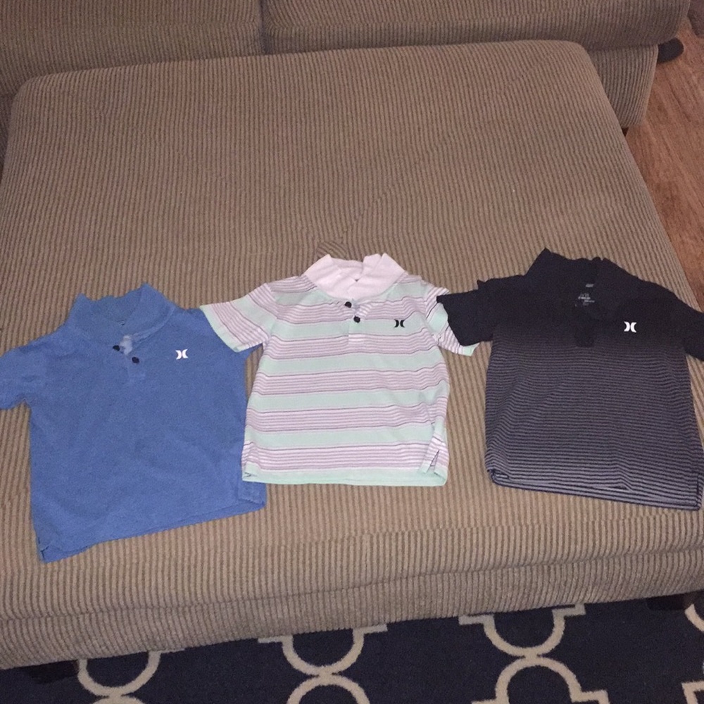 Hurley polo bundle. Size 4.